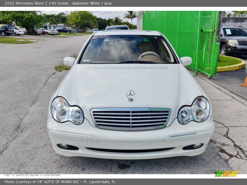 Alabaster White / Java 2003 Mercedes-Benz C 240 Sedan