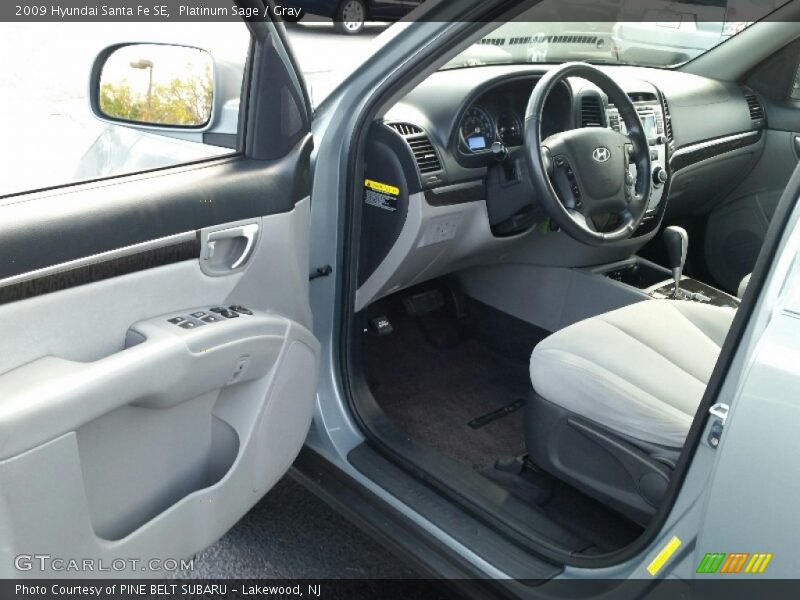 Platinum Sage / Gray 2009 Hyundai Santa Fe SE