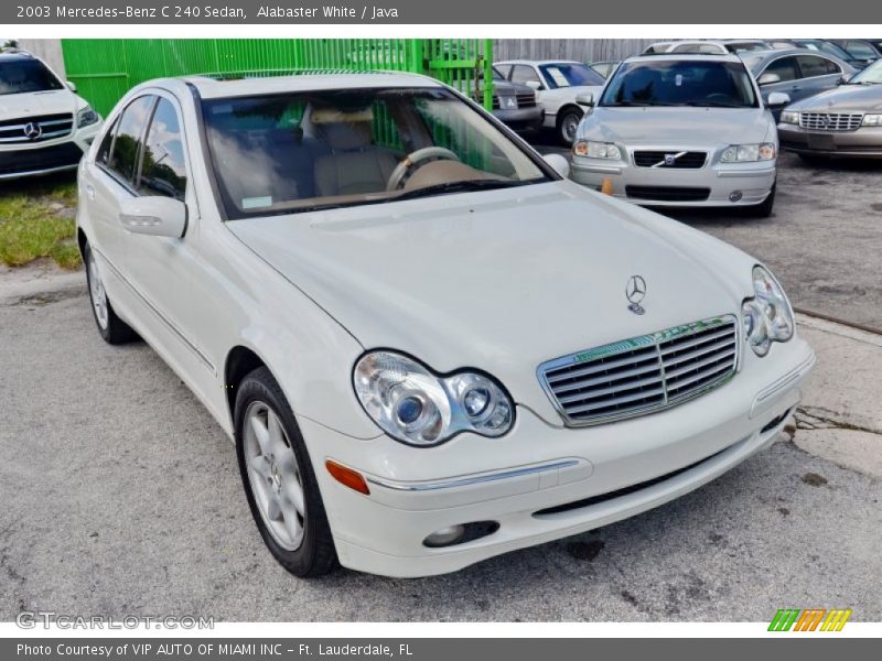 Alabaster White / Java 2003 Mercedes-Benz C 240 Sedan