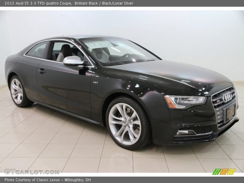 Brilliant Black / Black/Lunar Silver 2013 Audi S5 3.0 TFSI quattro Coupe