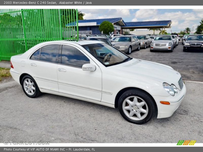 Alabaster White / Java 2003 Mercedes-Benz C 240 Sedan