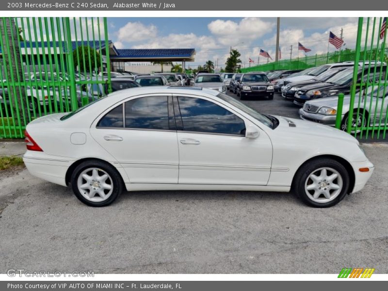 Alabaster White / Java 2003 Mercedes-Benz C 240 Sedan