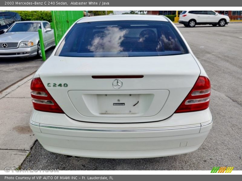 Alabaster White / Java 2003 Mercedes-Benz C 240 Sedan