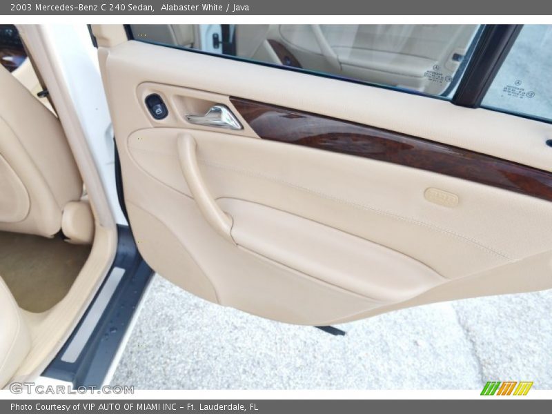Alabaster White / Java 2003 Mercedes-Benz C 240 Sedan