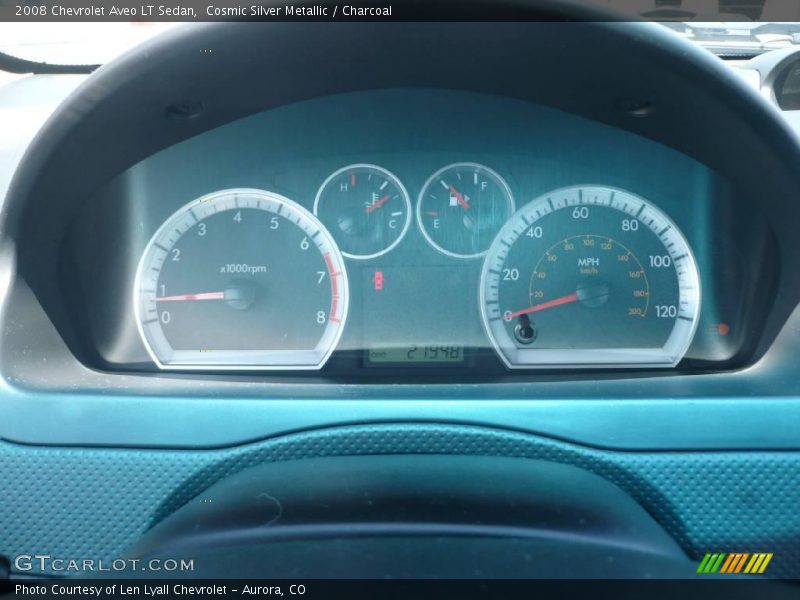 Cosmic Silver Metallic / Charcoal 2008 Chevrolet Aveo LT Sedan