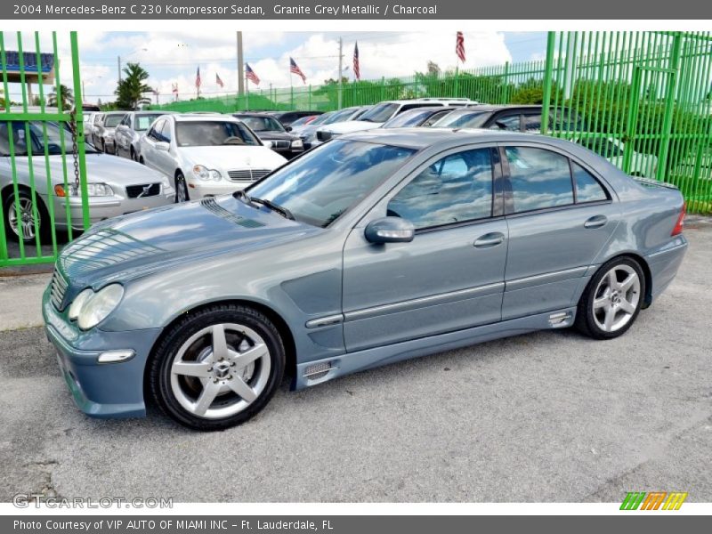 Granite Grey Metallic / Charcoal 2004 Mercedes-Benz C 230 Kompressor Sedan
