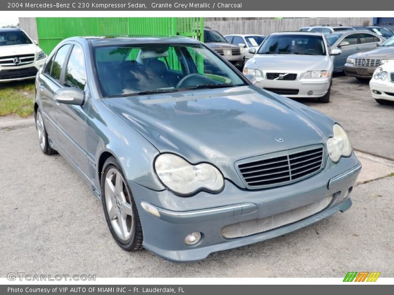 Granite Grey Metallic / Charcoal 2004 Mercedes-Benz C 230 Kompressor Sedan