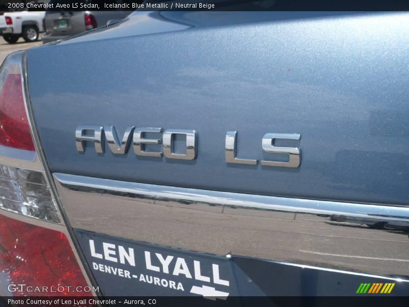 Icelandic Blue Metallic / Neutral Beige 2008 Chevrolet Aveo LS Sedan