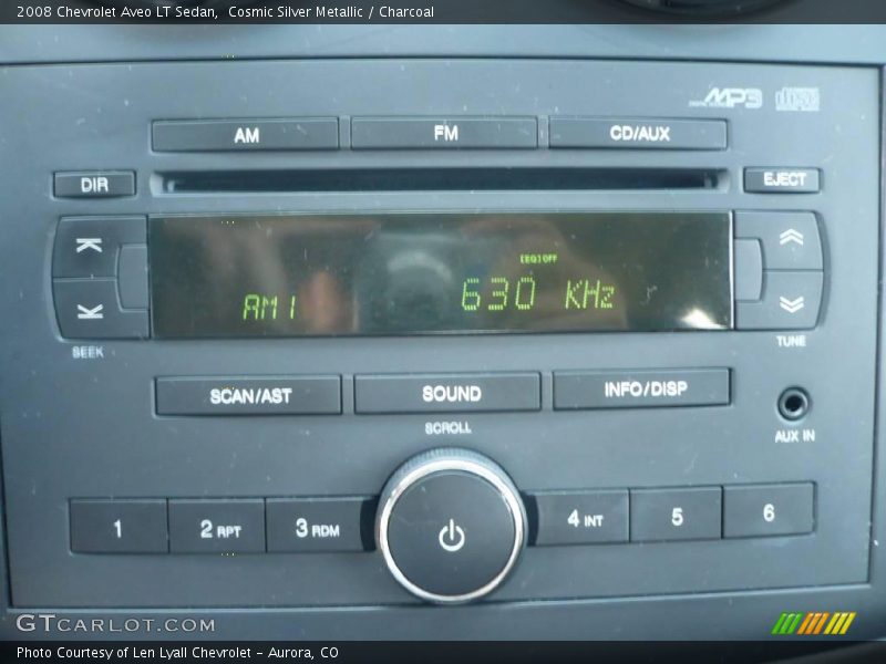 Cosmic Silver Metallic / Charcoal 2008 Chevrolet Aveo LT Sedan