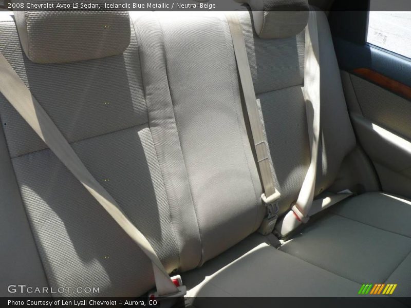 Icelandic Blue Metallic / Neutral Beige 2008 Chevrolet Aveo LS Sedan