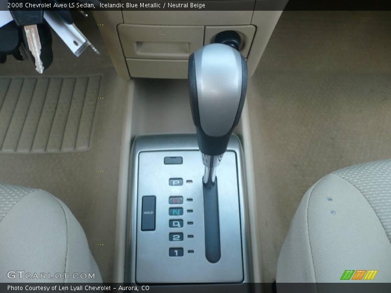 Icelandic Blue Metallic / Neutral Beige 2008 Chevrolet Aveo LS Sedan