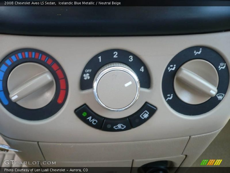 Icelandic Blue Metallic / Neutral Beige 2008 Chevrolet Aveo LS Sedan