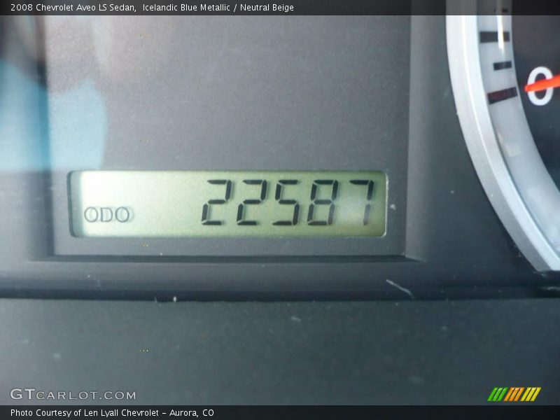 Icelandic Blue Metallic / Neutral Beige 2008 Chevrolet Aveo LS Sedan