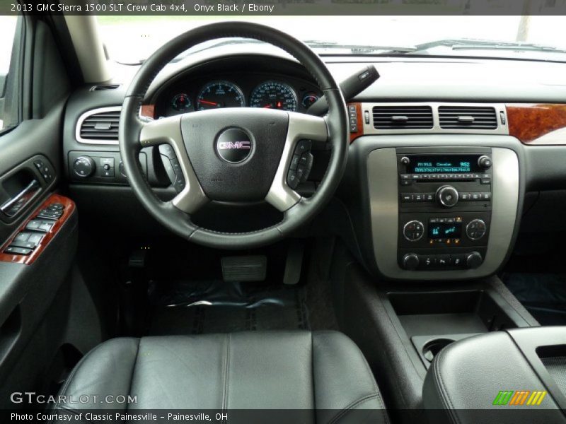 Onyx Black / Ebony 2013 GMC Sierra 1500 SLT Crew Cab 4x4