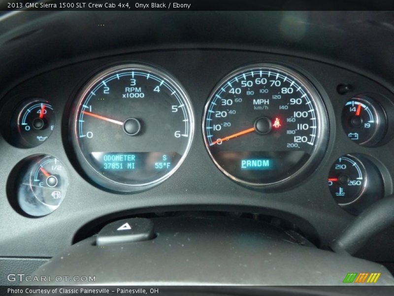Onyx Black / Ebony 2013 GMC Sierra 1500 SLT Crew Cab 4x4