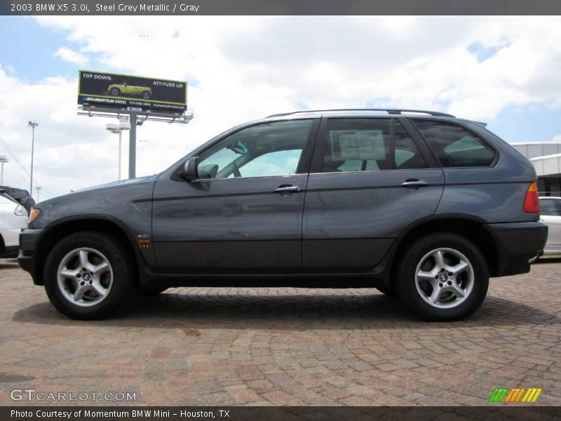 Steel Grey Metallic / Gray 2003 BMW X5 3.0i