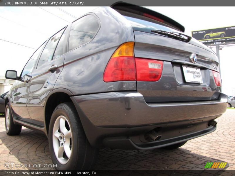 Steel Grey Metallic / Gray 2003 BMW X5 3.0i