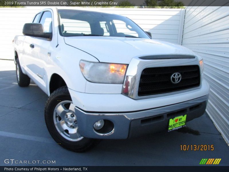 Super White / Graphite Gray 2009 Toyota Tundra SR5 Double Cab