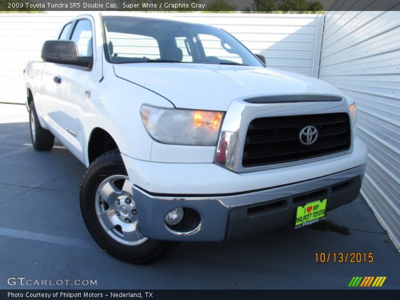 Super White / Graphite Gray 2009 Toyota Tundra SR5 Double Cab