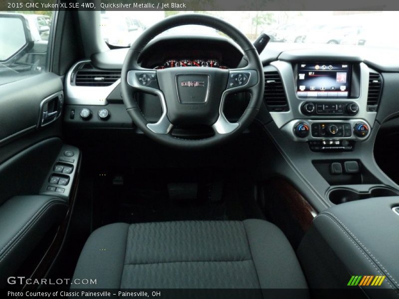 Quicksilver Metallic / Jet Black 2015 GMC Yukon XL SLE 4WD