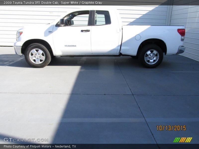 Super White / Graphite Gray 2009 Toyota Tundra SR5 Double Cab