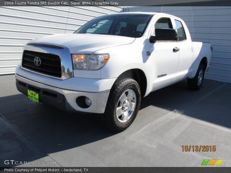 Super White / Graphite Gray 2009 Toyota Tundra SR5 Double Cab