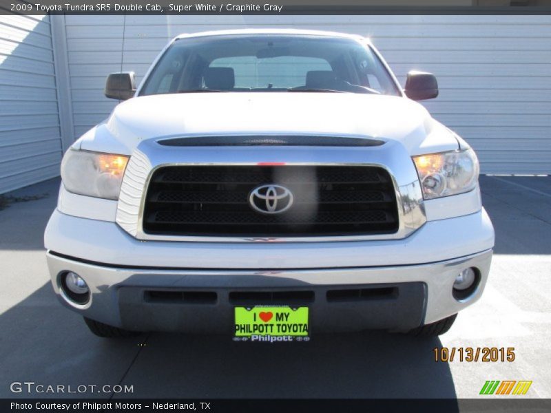 Super White / Graphite Gray 2009 Toyota Tundra SR5 Double Cab