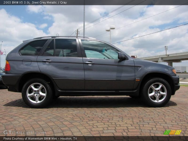 Steel Grey Metallic / Gray 2003 BMW X5 3.0i