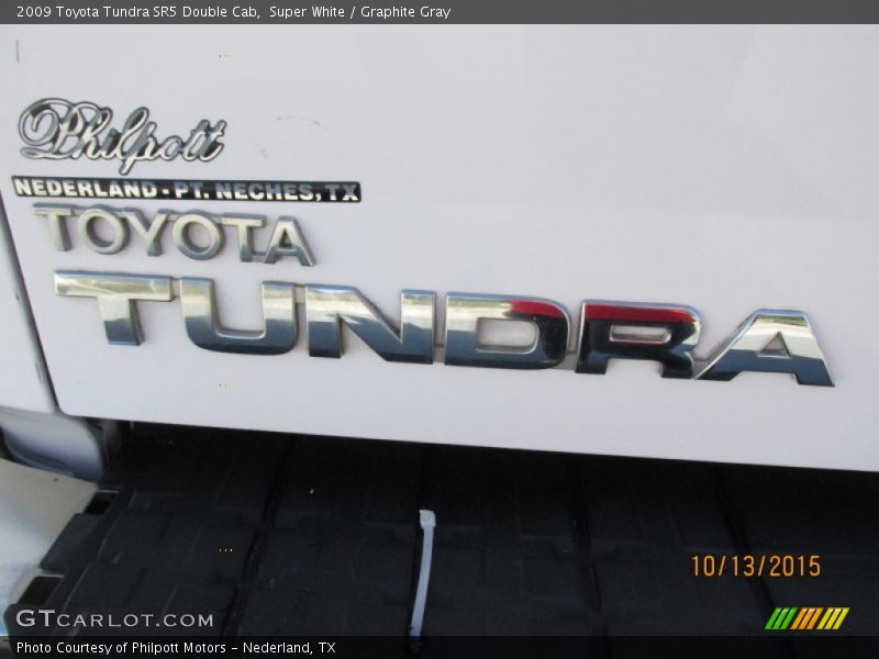 Super White / Graphite Gray 2009 Toyota Tundra SR5 Double Cab