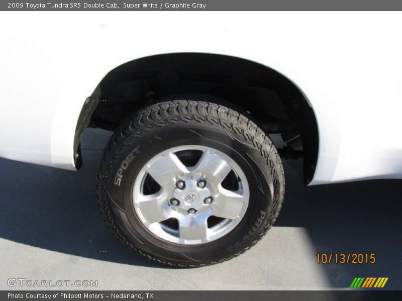 Super White / Graphite Gray 2009 Toyota Tundra SR5 Double Cab