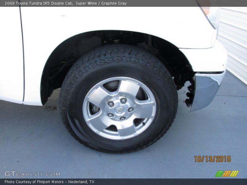 Super White / Graphite Gray 2009 Toyota Tundra SR5 Double Cab