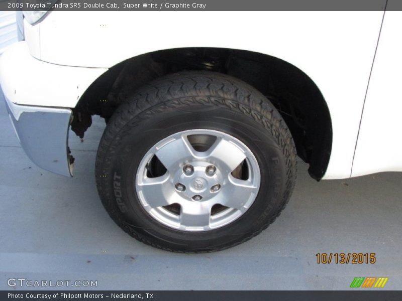 Super White / Graphite Gray 2009 Toyota Tundra SR5 Double Cab