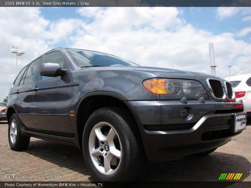 Steel Grey Metallic / Gray 2003 BMW X5 3.0i