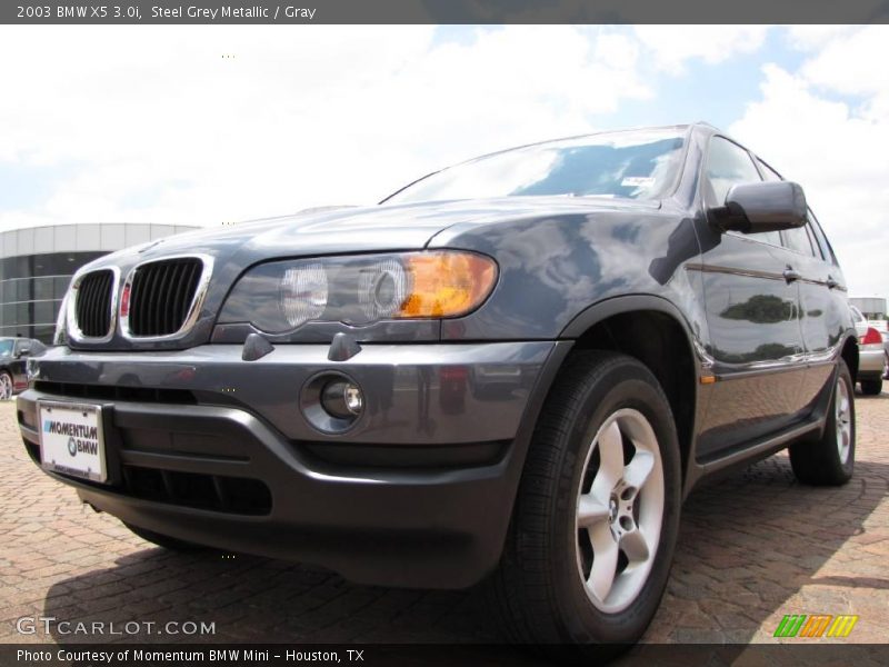 Steel Grey Metallic / Gray 2003 BMW X5 3.0i