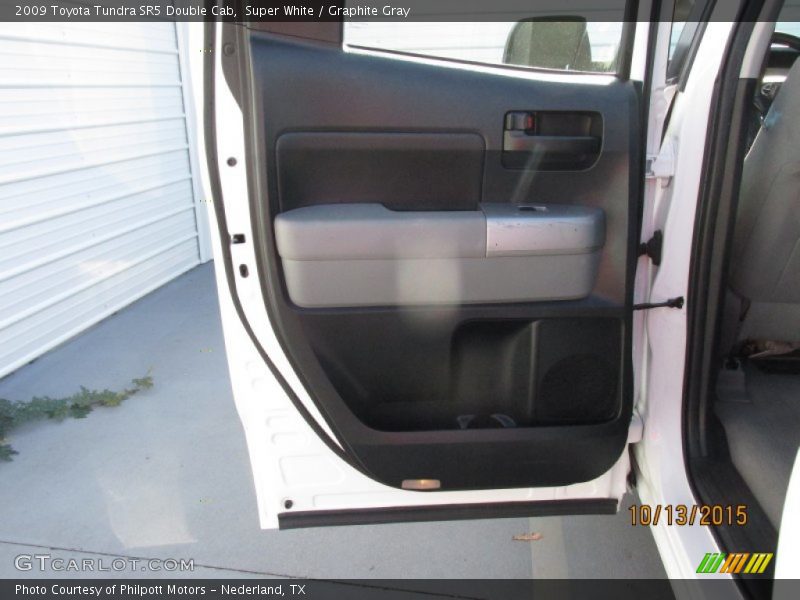 Super White / Graphite Gray 2009 Toyota Tundra SR5 Double Cab