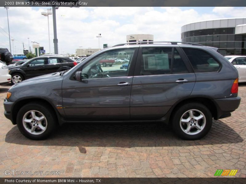 Steel Grey Metallic / Gray 2003 BMW X5 3.0i
