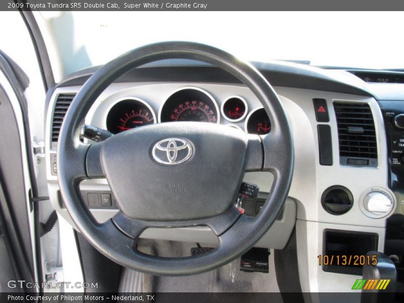 Super White / Graphite Gray 2009 Toyota Tundra SR5 Double Cab