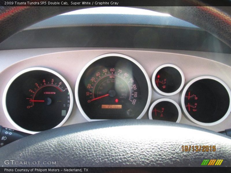 Super White / Graphite Gray 2009 Toyota Tundra SR5 Double Cab