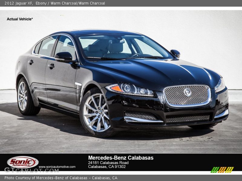 Ebony / Warm Charcoal/Warm Charcoal 2012 Jaguar XF
