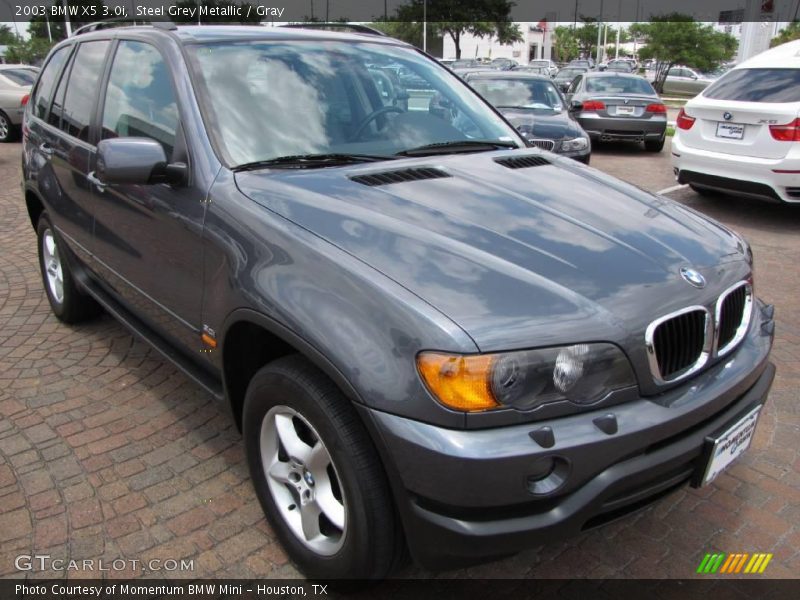 Steel Grey Metallic / Gray 2003 BMW X5 3.0i