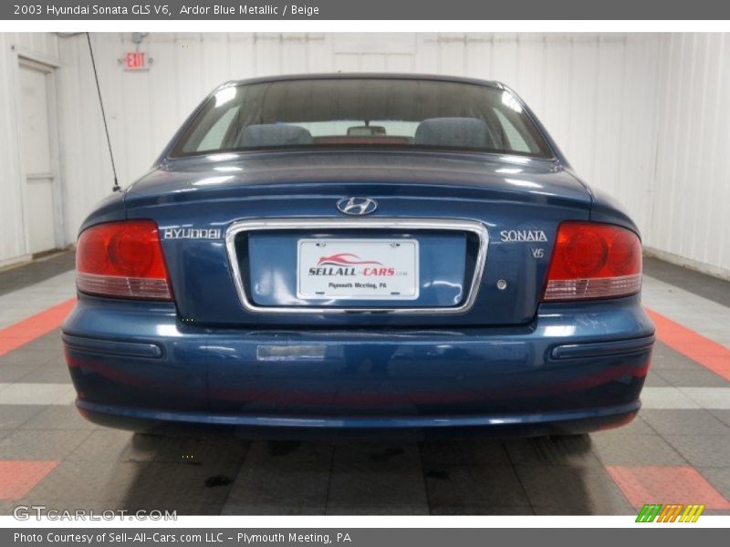 Ardor Blue Metallic / Beige 2003 Hyundai Sonata GLS V6