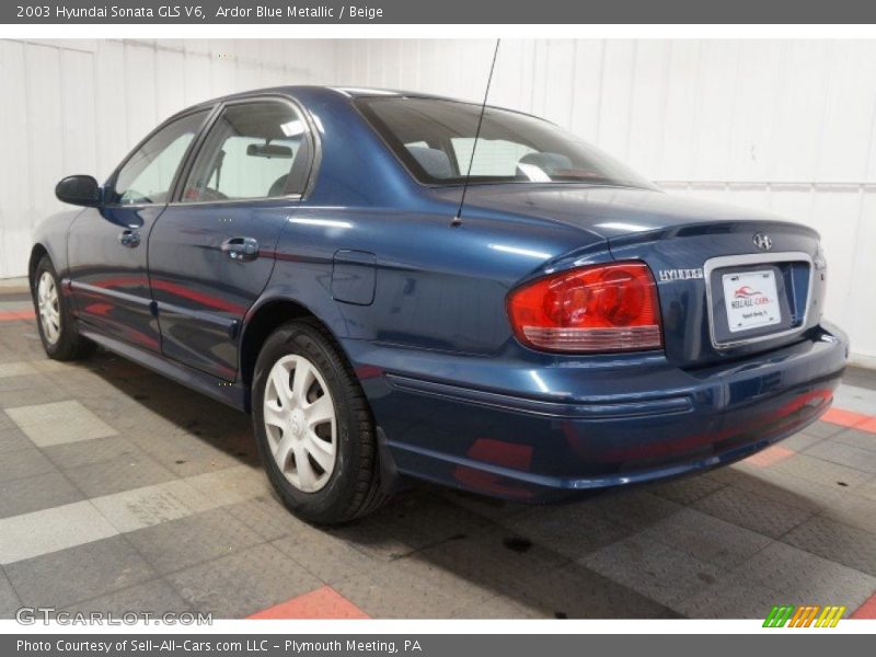Ardor Blue Metallic / Beige 2003 Hyundai Sonata GLS V6