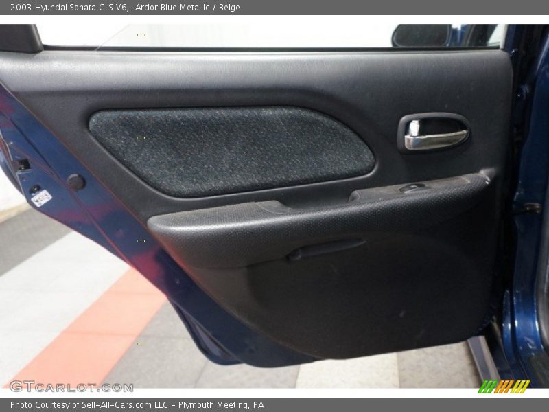 Ardor Blue Metallic / Beige 2003 Hyundai Sonata GLS V6