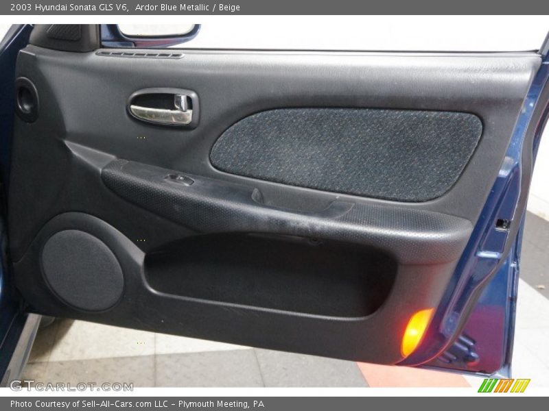 Ardor Blue Metallic / Beige 2003 Hyundai Sonata GLS V6