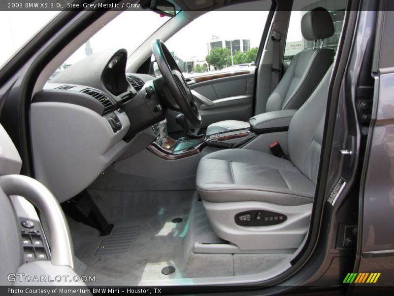 Steel Grey Metallic / Gray 2003 BMW X5 3.0i