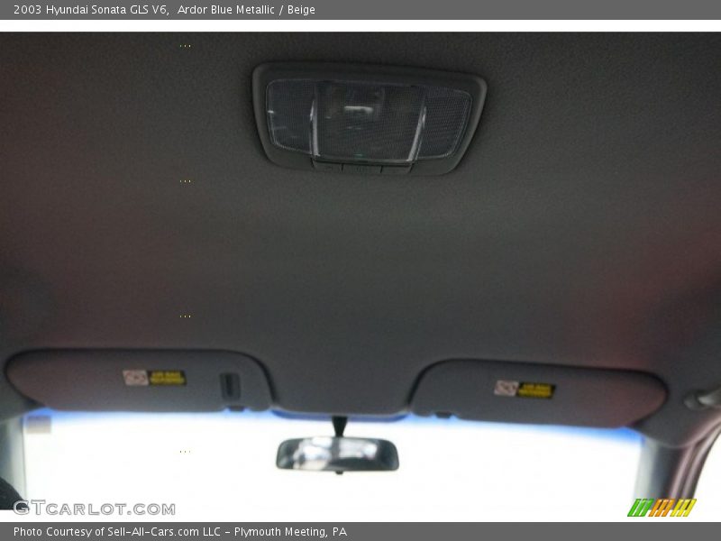 Ardor Blue Metallic / Beige 2003 Hyundai Sonata GLS V6
