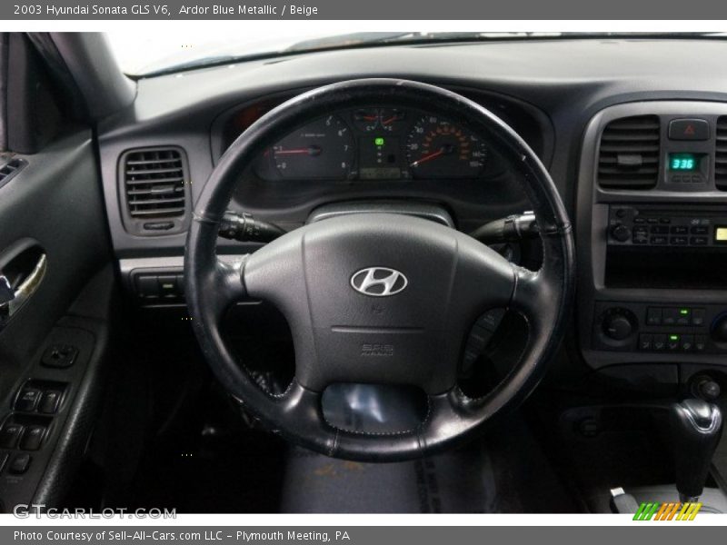 Ardor Blue Metallic / Beige 2003 Hyundai Sonata GLS V6