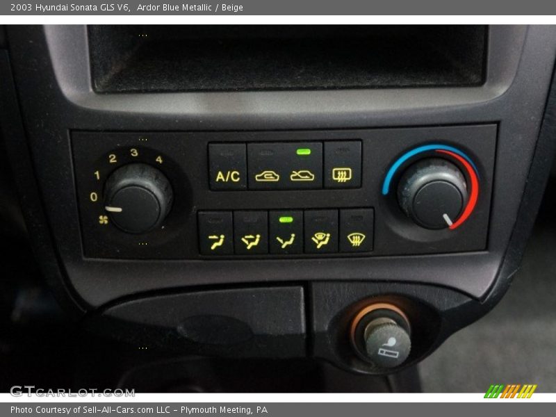 Ardor Blue Metallic / Beige 2003 Hyundai Sonata GLS V6
