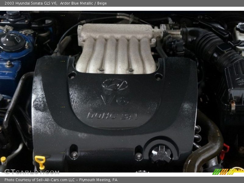 Ardor Blue Metallic / Beige 2003 Hyundai Sonata GLS V6