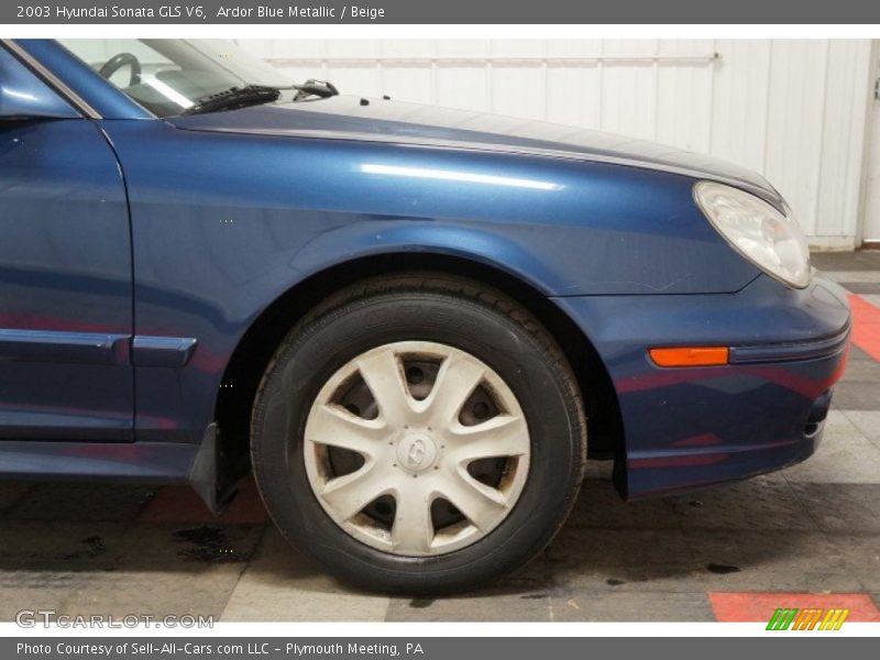 Ardor Blue Metallic / Beige 2003 Hyundai Sonata GLS V6